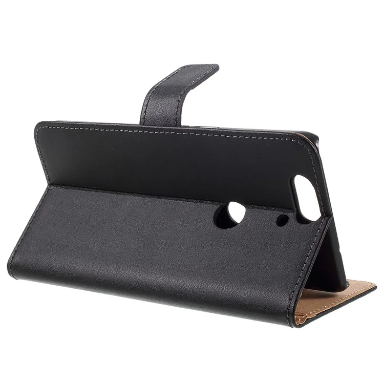 For Huawei Nexus 6P Split Genuine Leather Wallet Case Cover