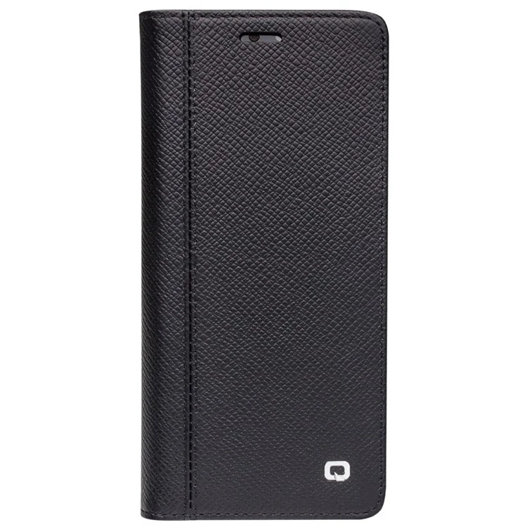 QIALINO Cross Texture Genuine Leather + TPU Detachable 2 in 1 Wallet Phone Case for Huawei P20 Pro - Black