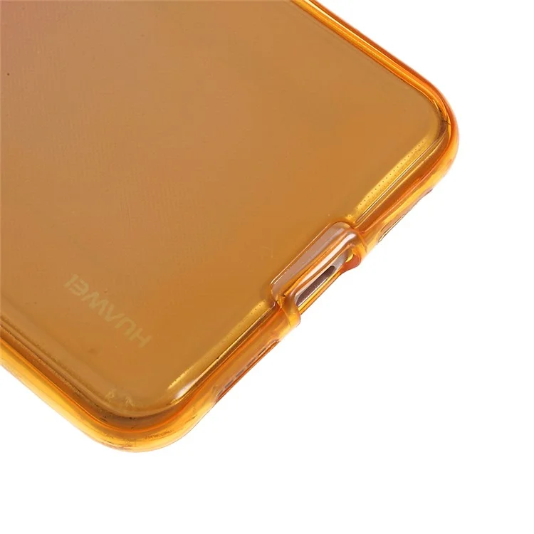 Gradient Color Touchable Front + Back 2-Piece TPU Flexible Casing for Huawei P20 Pro - Rose / Yellow