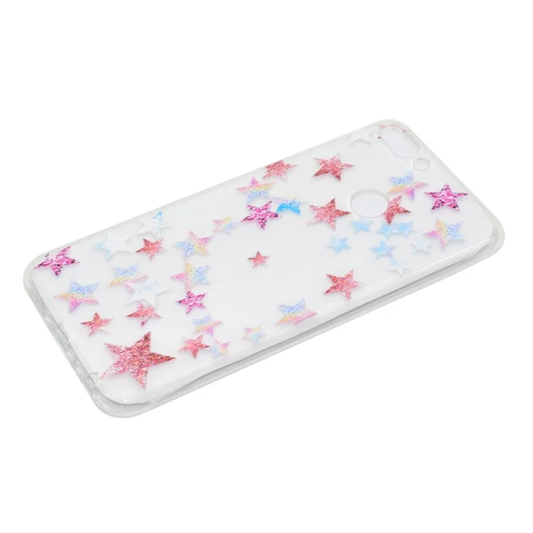 Pattern Printing Soft TPU Back Case for Huawei Honor 9 Lite/Honor 9 Youth Edition - Glitter Stars