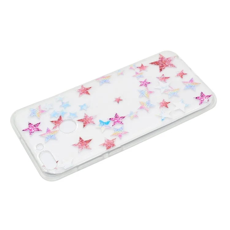 Pattern Printing Soft TPU Back Case for Huawei Honor 9 Lite/Honor 9 Youth Edition - Glitter Stars