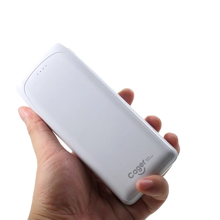 CAGER S20000 3-Output Dual-input 20000mAh Super Large Capacity Power Bank - White