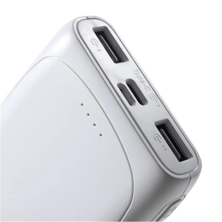 CAGER S20000 3-Output Dual-input 20000mAh Super Large Capacity Power Bank - White