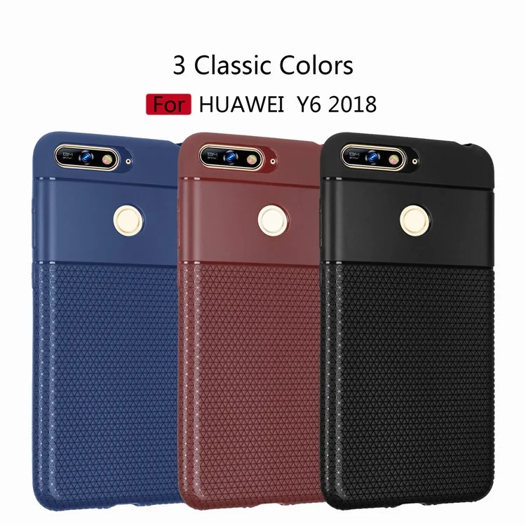 Ultra-thin Anti-slip 0.7mm Splicing Flexible TPU Back Case for Huawei Honor 7A (with Fingerprint Sensor)/Honor 7A Pro/Enjoy 8e - Black