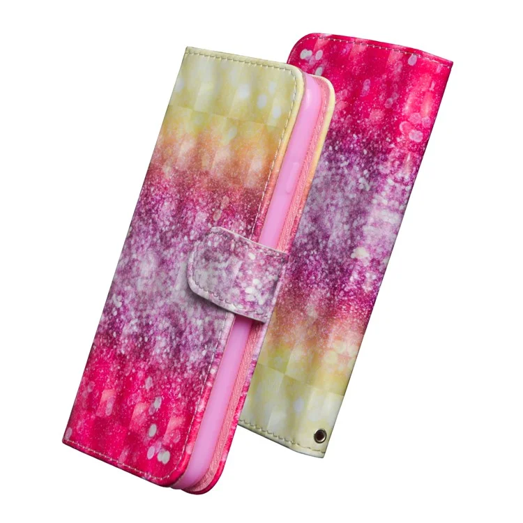 Pattern Printing PU Leather Cover Wallet StandShell for Huawei Honor 8X / Honor View 10 Lite - Glittery Elements