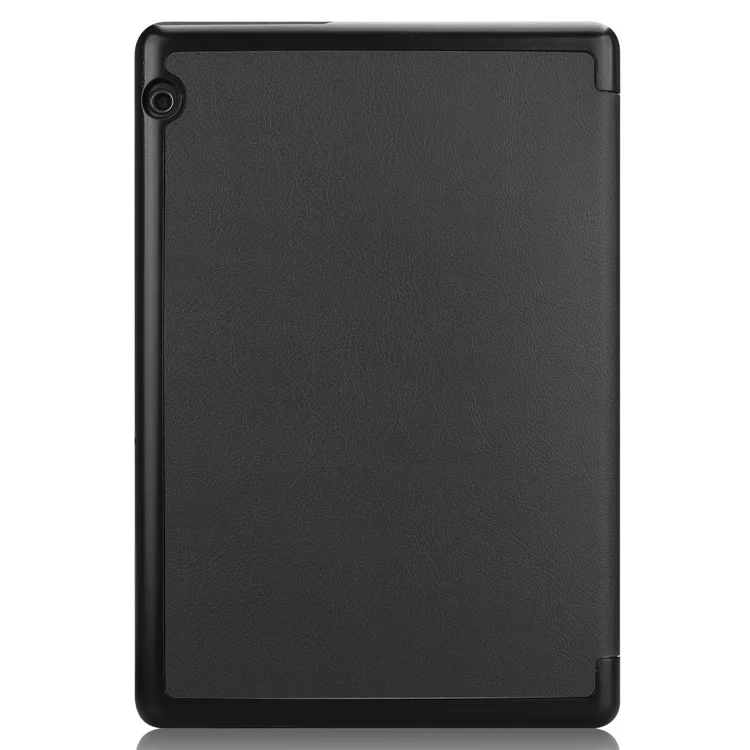 Anti-shock Dustproof Supporting Stand Tablet Cover Leather Tablet Case for Huawei MediaPad T5 10 - Black