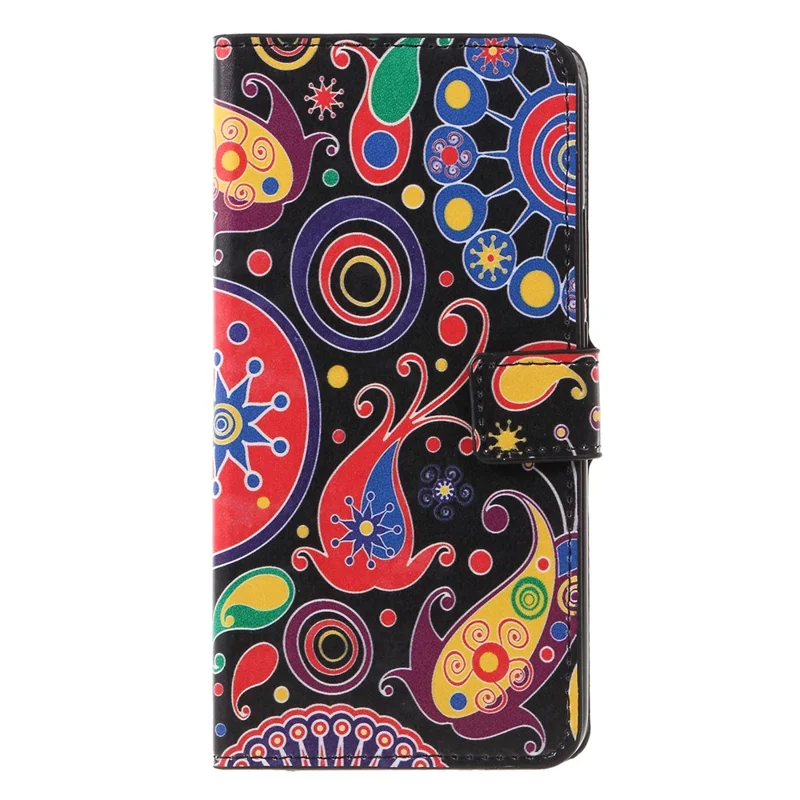 Pattern Printing PU Leather Stand Casing Cover for Huawei Mate 20 Lite - Paisley Flower