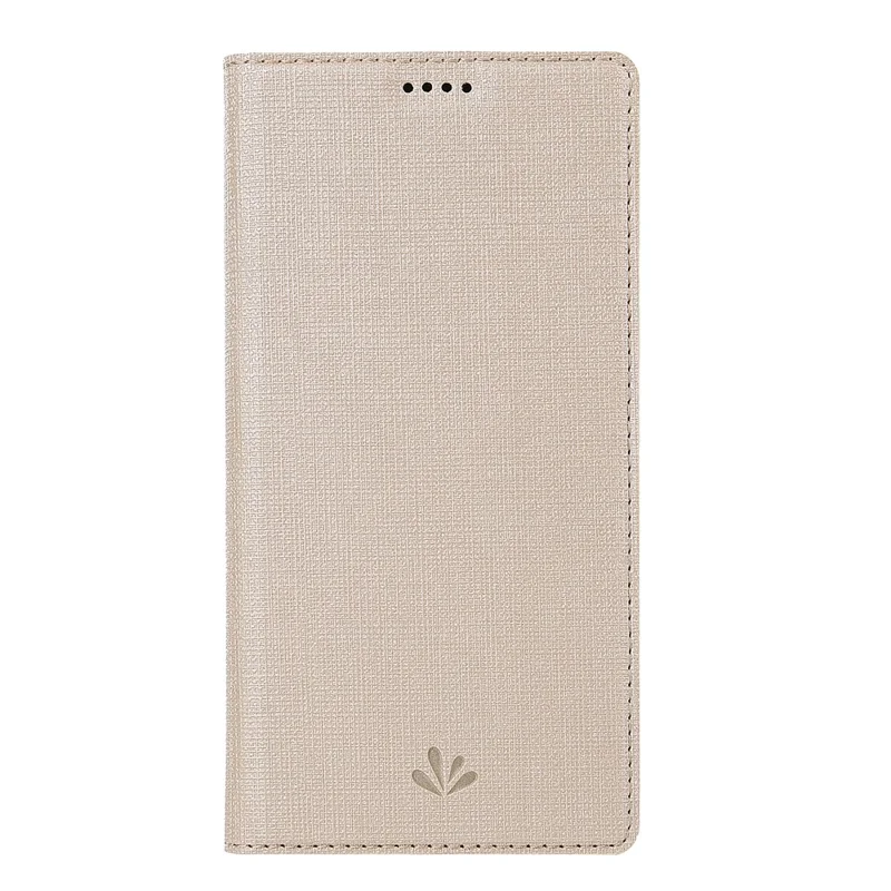 VILI DMX Cross Texture Stand Leather Mobile Casing for Huawei Mate 20 Lite / Maimang 7 - Gold