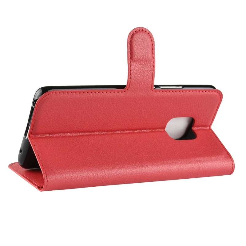 Portafoglio di Texture Litchi Portafoglio Protezione in Pelle Guscio Per Huawei Mate 20 Pro - Rosso