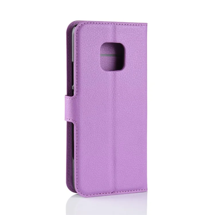 Litchi Texture Wallet Leather Case With Stand For Huawei Mate 20 Pro - Roxo