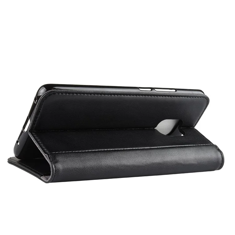 Capa de Celular de Couro Dividido Para Huawei Mate 20 Pro - Preto