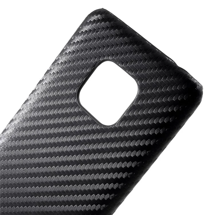 PU Leather Coated PC Mobile Phone Case for Huawei Mate 20 Pro - Carbon Fiber Texture