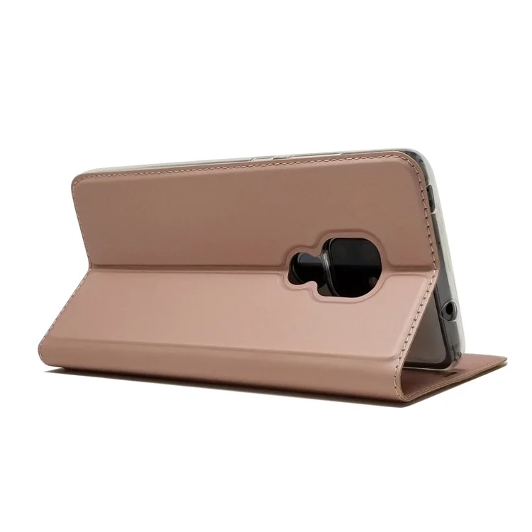 Couverture de Support de Carte en Cuir Magnétique Pour Huawei Mate 20 - or Rose