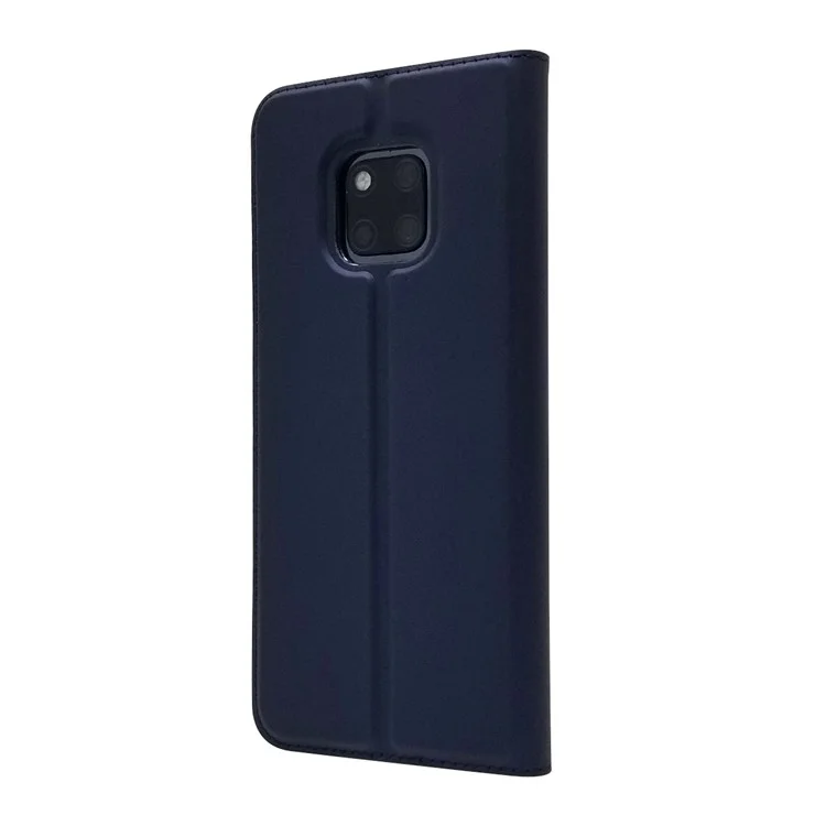 Étui en Cuir D'adsorption Magnétique Avec Fente de Carte Pour Huawei Mate 20 Pro - Bleu Foncé