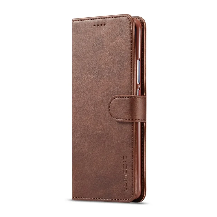 LC.IMEEKE Wallet Leather Stand Case for Huawei Mate 20 Pro - Coffee