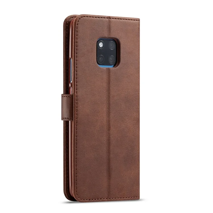 Lc. Case de Cuero de Billetera Imeeke Para Huawei Mate 20 Pro - Café