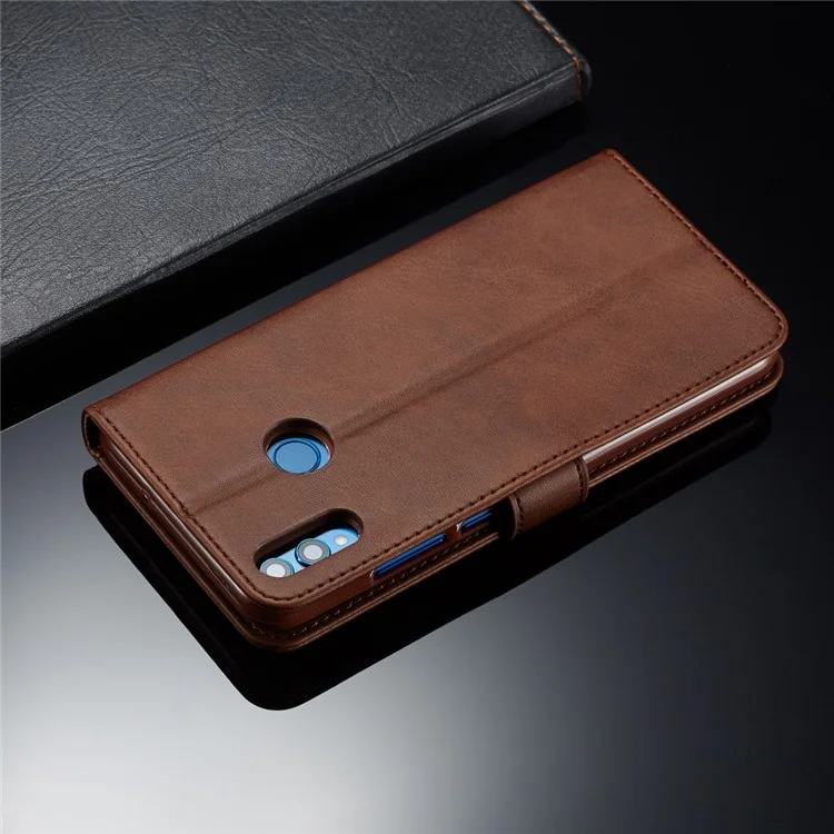 Lc. Imeeke Wallet Lederstand Hülle Für Huawei Honor 8x / Ehrenansicht 10 Lite - Kaffee