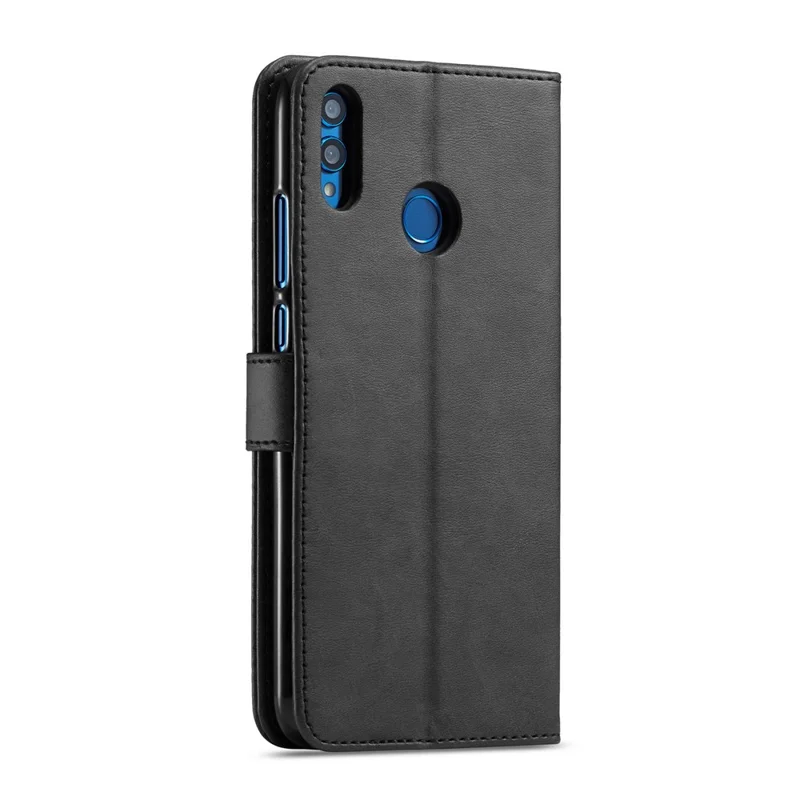 LC.IMEEKE Wallet Leather Stand Cover for Huawei Honor 8X / Honor View 10 Lite - Black