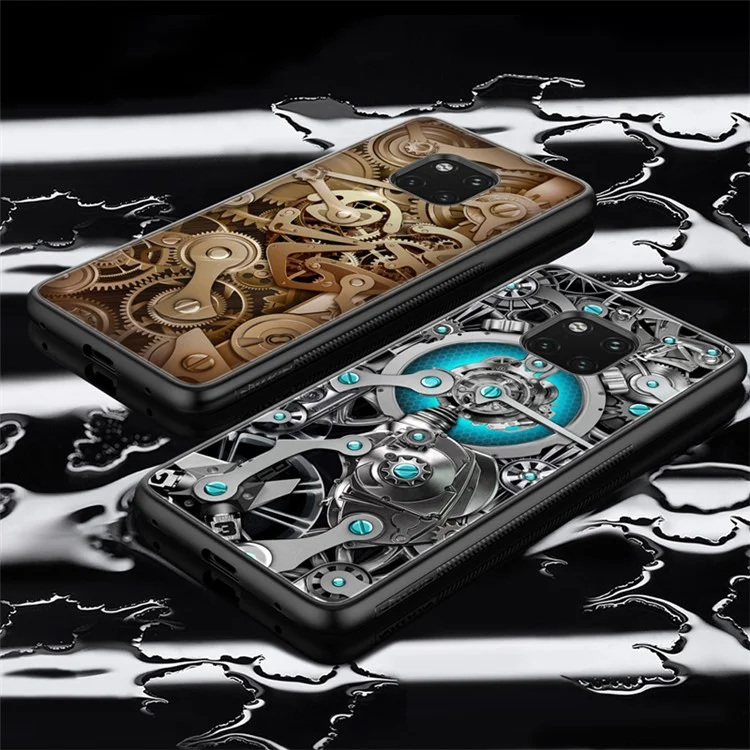 Nillkin-Getriebe-Fall Für Huawei-Mate 20 Pro Gehärtetes Glas + PC + TPU Combo Mobile Case