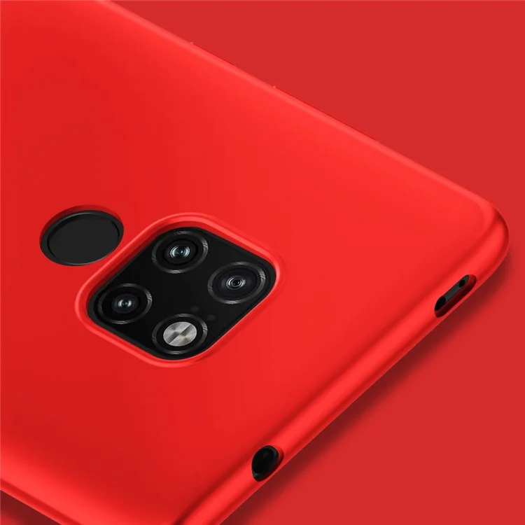 Caixa de TPU Com Fosco Ultrafino no Nível x Para Huawei Mate 20 - Vermelho