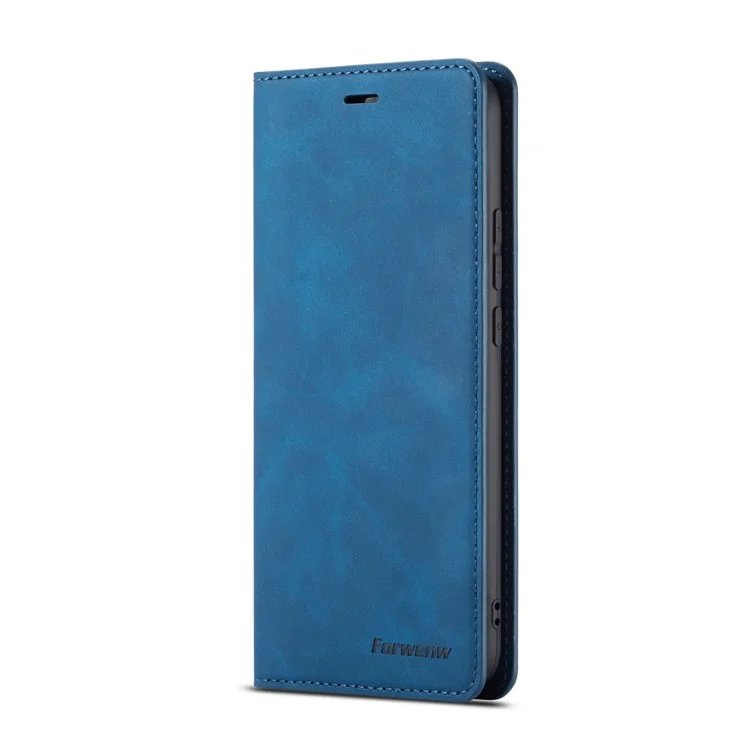 FORWENW Fantasy Series Stand Silky Touch Leather Wallet Case for Huawei Mate 20 Lite - Blue