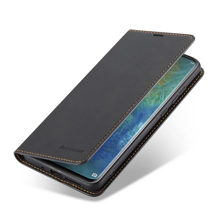 Forwenw Serie de Fantasía Cubierta de Billetera de Cuero Silky Touch Para Huawei Mate 20 - Gris