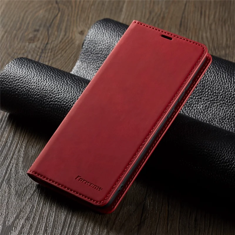 FORWENW Fantasy Series Magnetic Silky Touch Leather Wallet Case for Huawei Mate 20 - Red