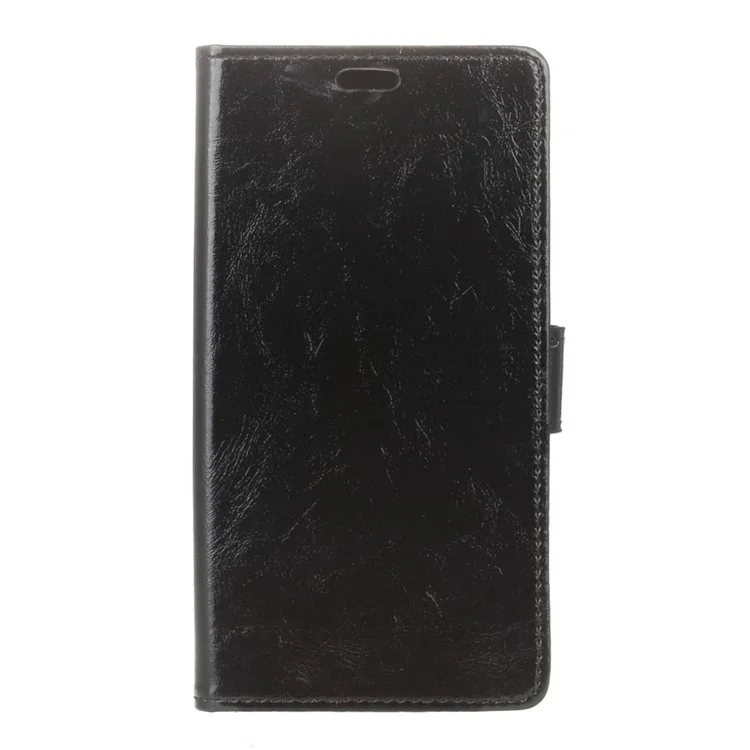 Crazy Horse Grain Wallet Leather Case for Huawei P9 - Black