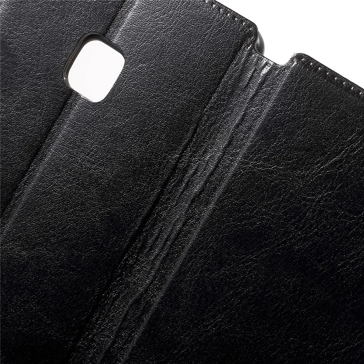 Crazy Horse Leather Flip Phone Case for Huawei P9 Lite - Black
