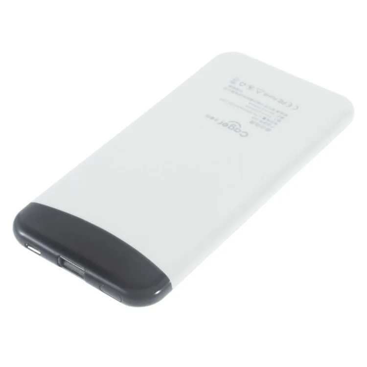 CAGER S88 6000mAh External Power Bank for iPhone iPad Samsung LG - White