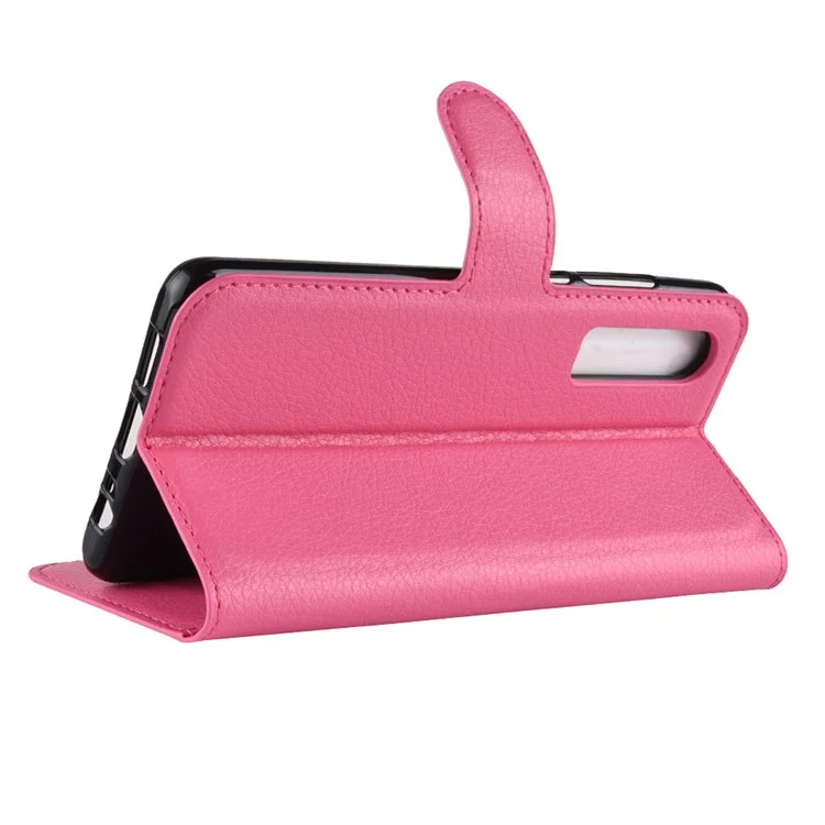 Portafoglio di Texture Litchi Stand in Pelle Custodia Mobile Per Huawei P30 - Rosa