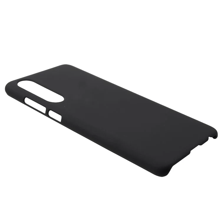 Rubberized Plastic Hard Phone Case for Huawei P30 - Black