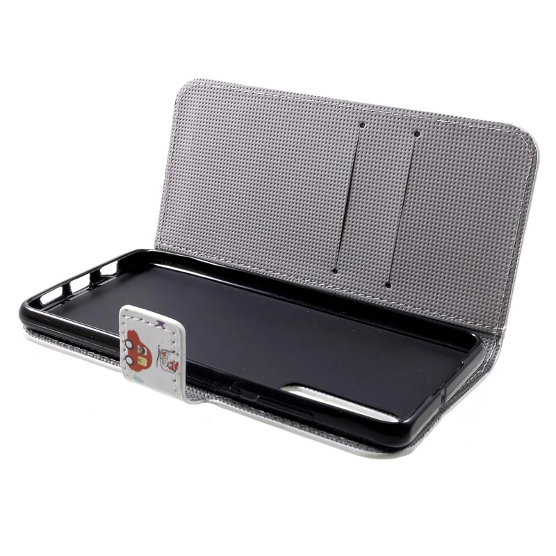 Patterned Card Holder Stand Leather Shell for Huawei P30 - Palettes Sweet Street