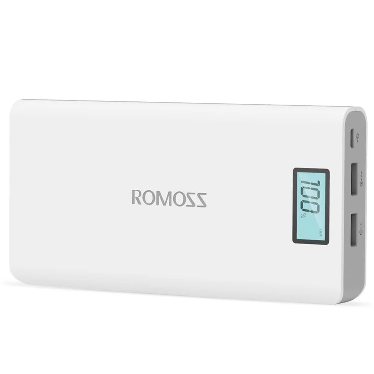 ROMOSS Sense 6 Plus 20000mAh 2.1A LCD Display Power Bank for iPhone Samsung Pokemon Game