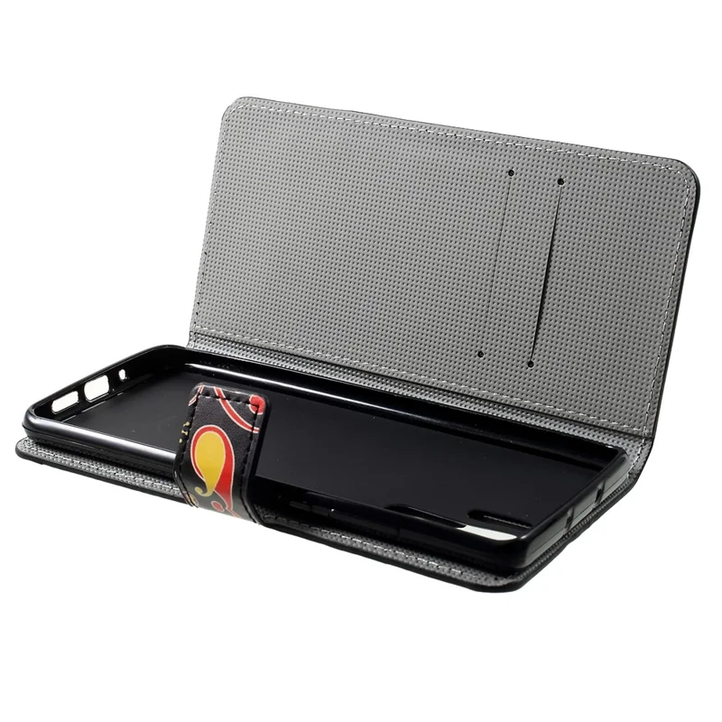 Patterned PU Leather Wallet Stand Protective Casing for Huawei P30 Pro - Vintage Pattern