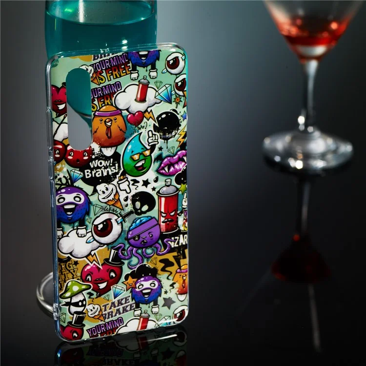 Luminous Glow Pattern Printing TPU Cell Phone Case for Huawei P30 - Wow, Brains