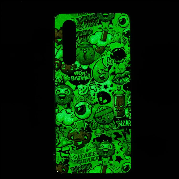 Luminous Glow Pattern Printing TPU Cell Phone Case for Huawei P30 - Wow, Brains