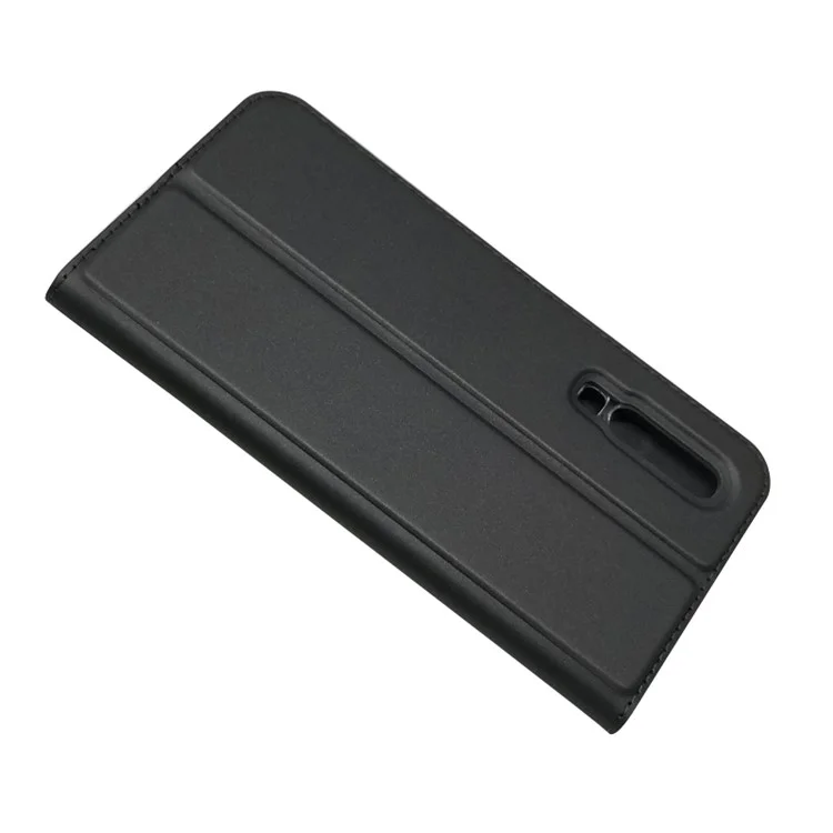 Auto-absorbed Stand Leather Case with Card Slot for Huawei P30 - Black