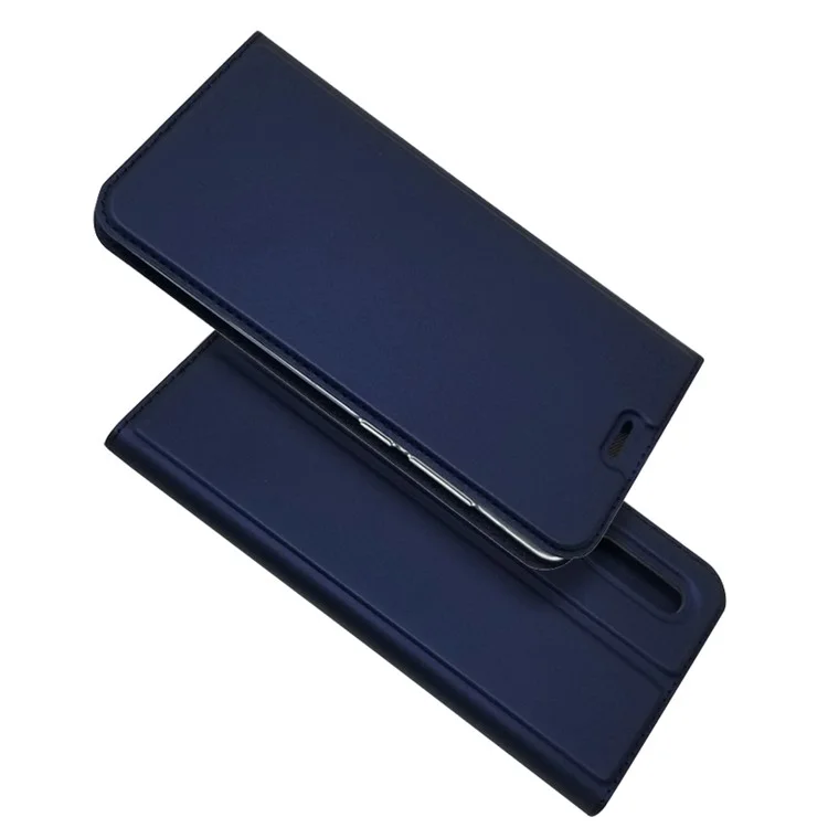 Auto-absorbed Stand Leather Casing with Card Slot for Huawei P30 - Blue