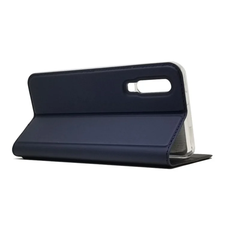 Auto-absorbiertes Stand Ledergehäuse Mit Kartensteckplatz Für Huawei P30 - Blau
