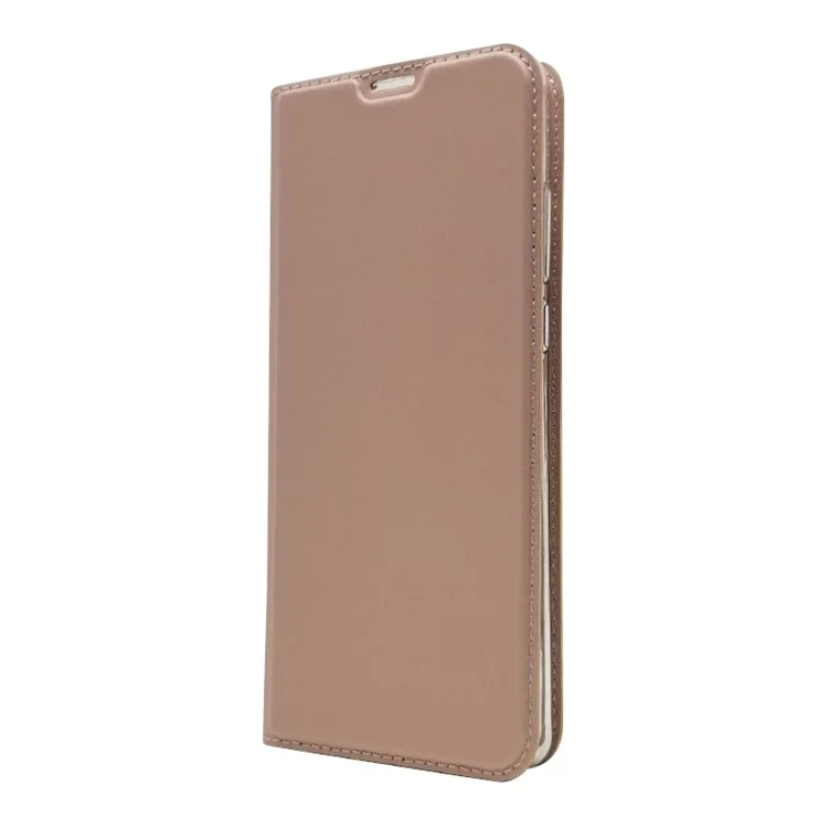 Auto-absorbed Stand Leather Casing with Card Holder for Huawei P30 Pro - Rose Gold