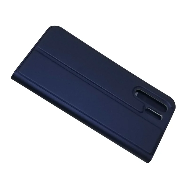 Auto-absorbed Stand Leather Shell with Card Slot for Huawei P30 Pro - Blue