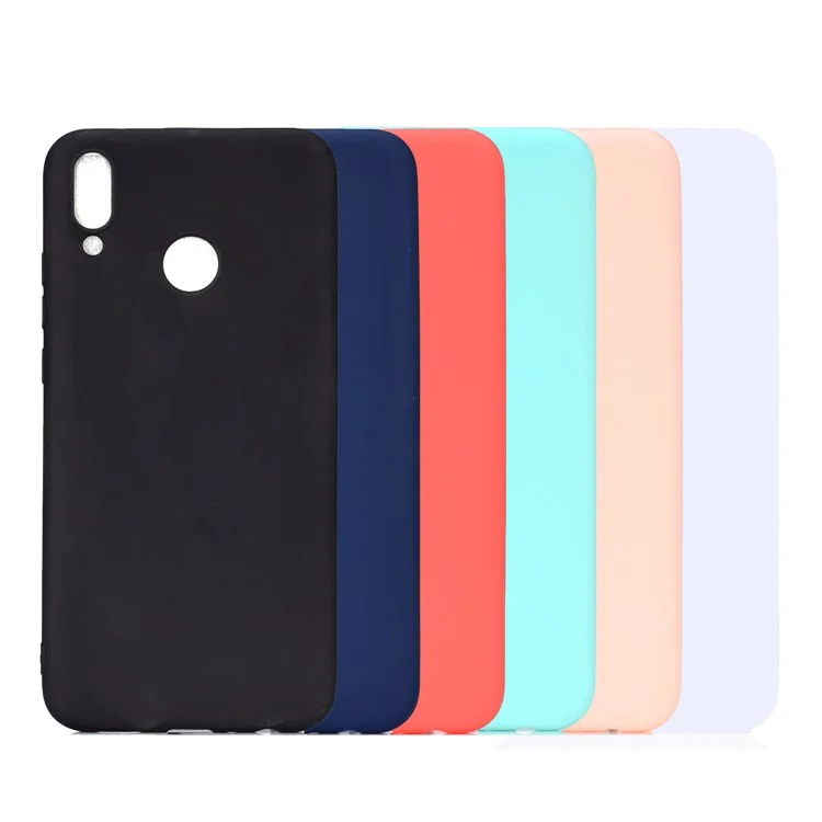 Soft Matte TPU Gel Phone Casing for Huawei Honor 10 Lite / P Smart (2019) - Black