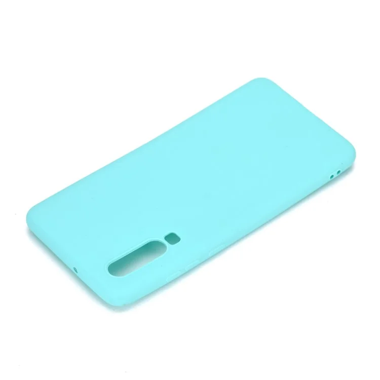 Solid Color Matte TPU Protection Cover for Huawei P30 - Cyan
