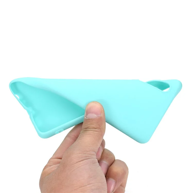 Solid Color Matte TPU Protection Cover for Huawei P30 - Cyan