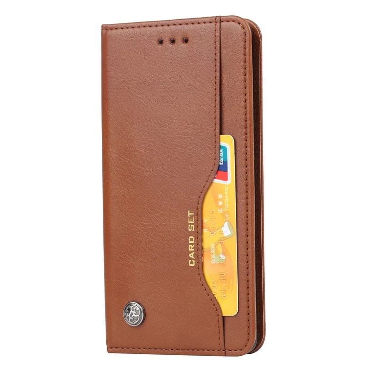 Boîtier De Protection Du Portefeuille Automatique En Cuir PU Pour Huawei P30 Pro - Marron