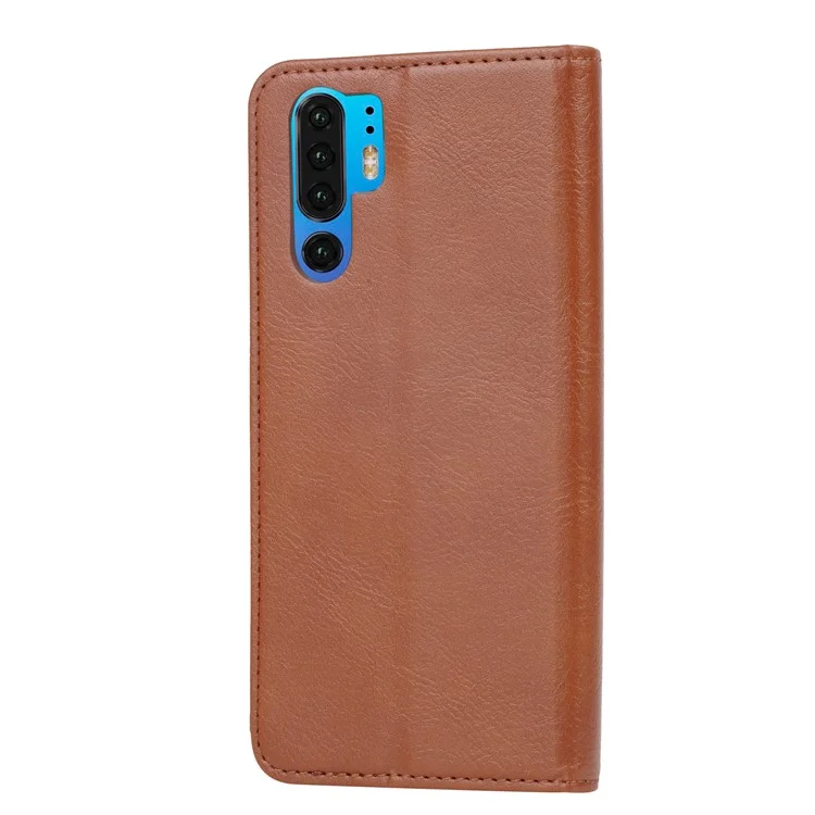 Boîtier De Protection Du Portefeuille Automatique En Cuir PU Pour Huawei P30 Pro - Marron