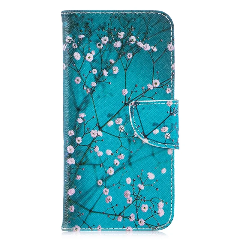 Pattern Printing Leather Mobile Cover for Huawei P30 Lite/nova 4e/P30 Lite New Edition - Wintersweet