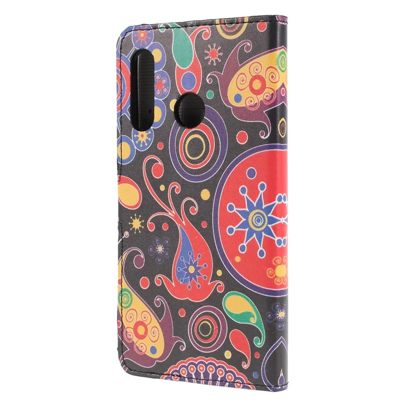Pattern Printing PU Leather Flip Phone Cover [Stand Wallet] for Huawei P30 Lite - Paisley Pattern