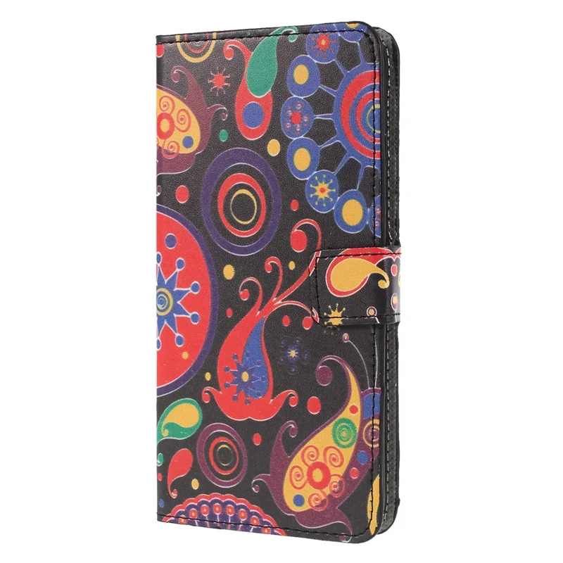 Pattern Printing PU Leather Flip Phone Cover [Stand Wallet] for Huawei P30 Lite - Paisley Pattern